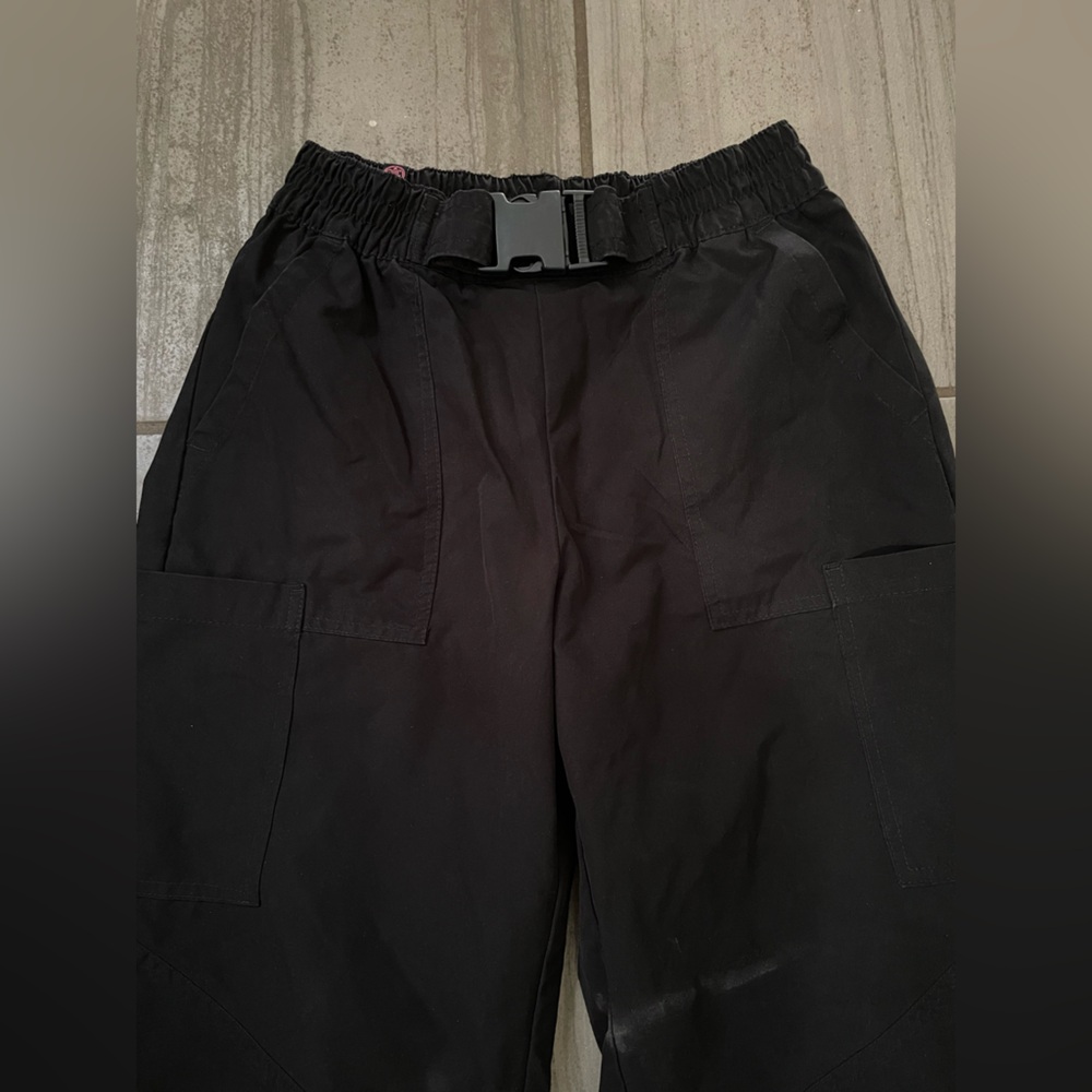 Women Classic Black Cargo Pants Size S Comfortable YK2 - Picture 2 of 9